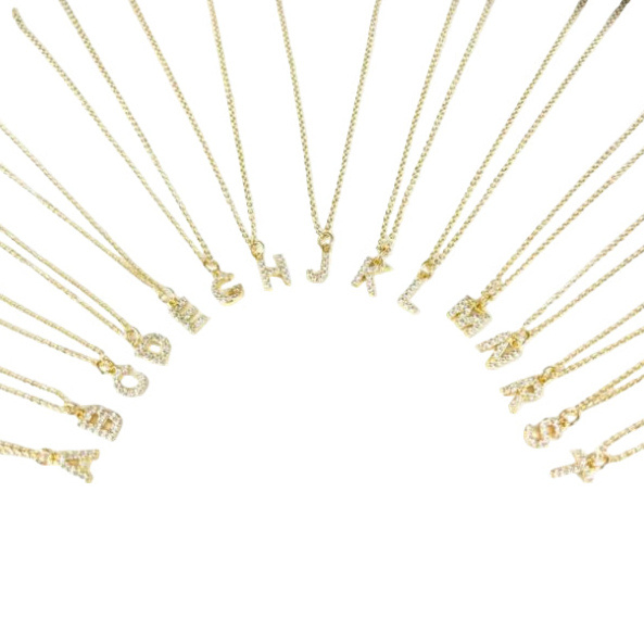Pearl Gold Filled Initial Necklace