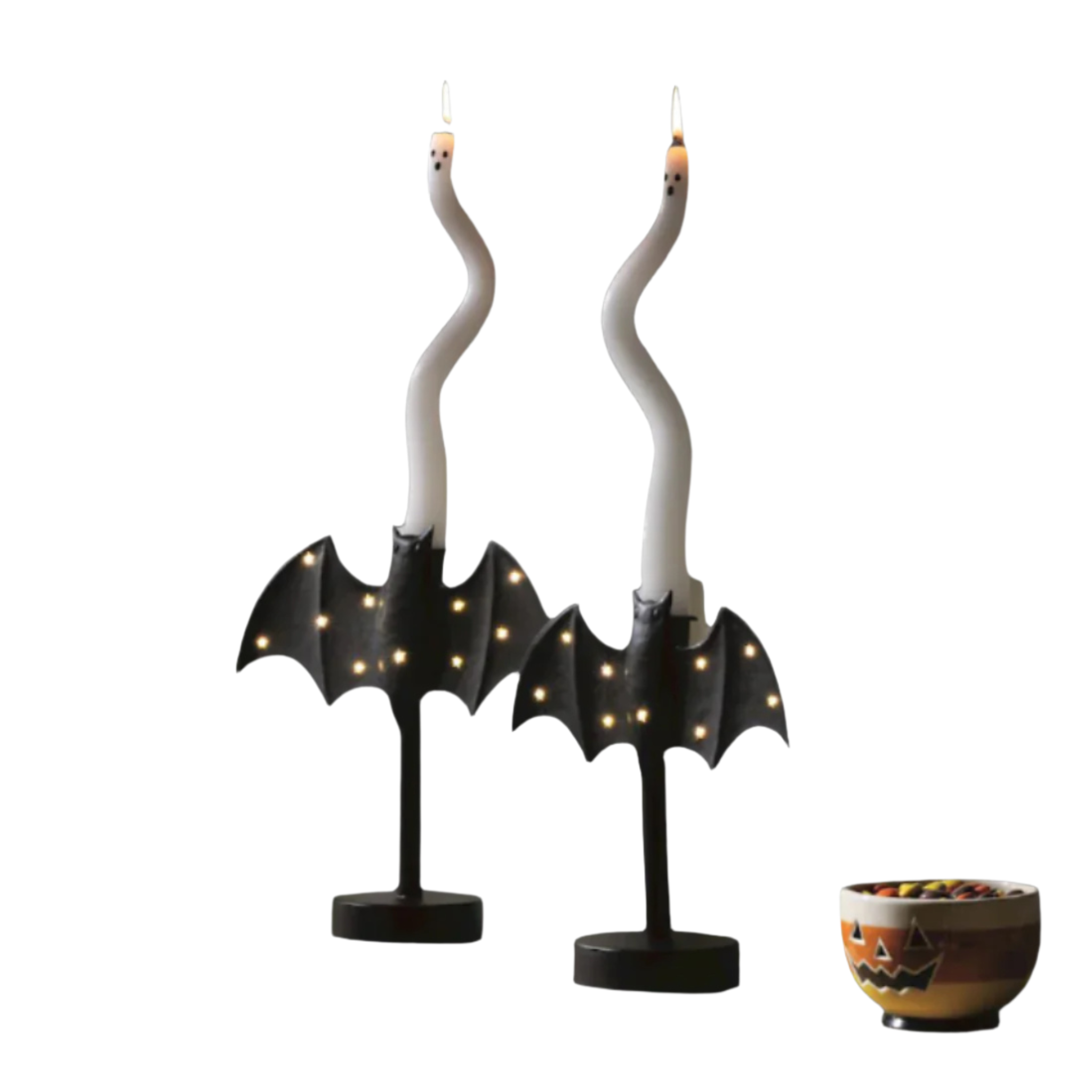 Twinkle Bat Candlesticks