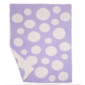 Volleyball Print Cozy Soft Throw Blanket