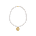 Classic Pearl 3mm Inspired Small Gold Charm
