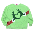 Green Grinch Heart Hands Sweatshirt