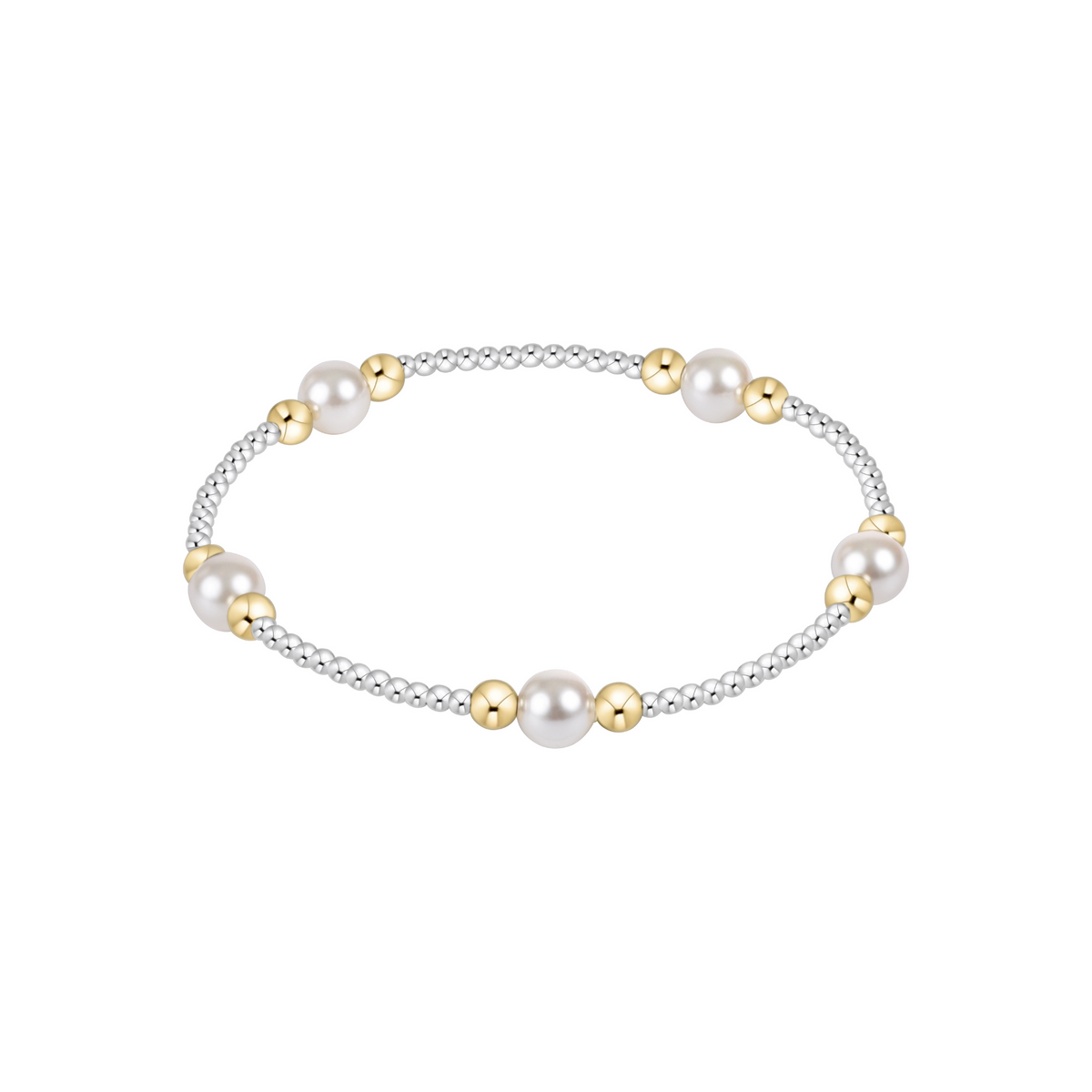 Classic Mixed Metal Pearl Purpose 6mm