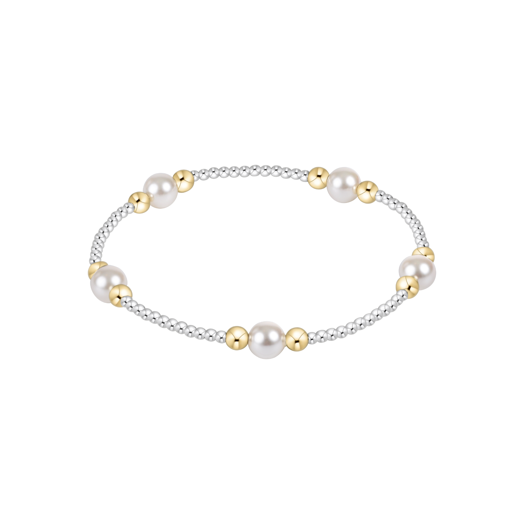 Classic Mixed Metal Pearl Purpose 6mm