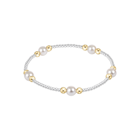 Classic Mixed Metal Pearl Purpose 6mm