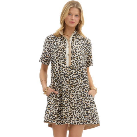 Leona Leopard Dress