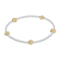 Signature Cross Small 2mm Mixed Metal Bracelet
