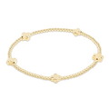 Signature Cross Small Gold 2mm Gold Bracelet