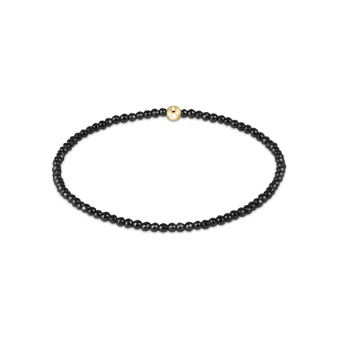 Faceted Hematite 2mm Bead Bracelet