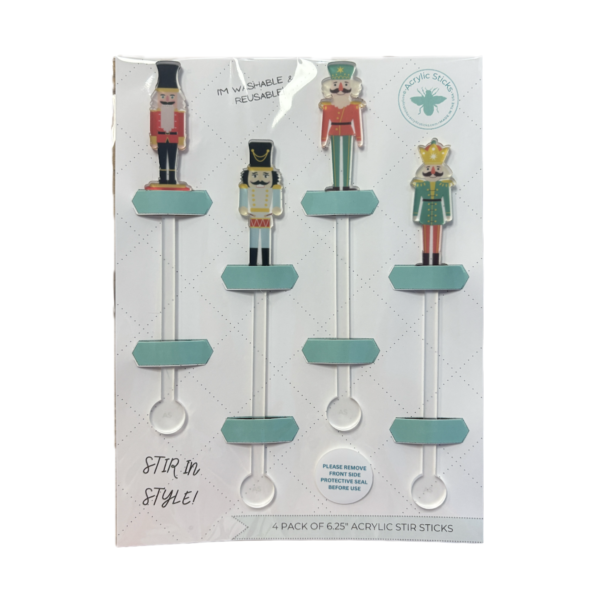 Nutcracker Acrylic Stir Sticks Combo