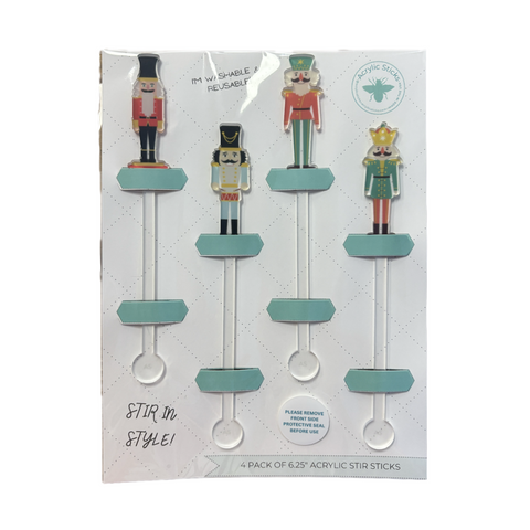 Nutcracker Acrylic Stir Sticks Combo