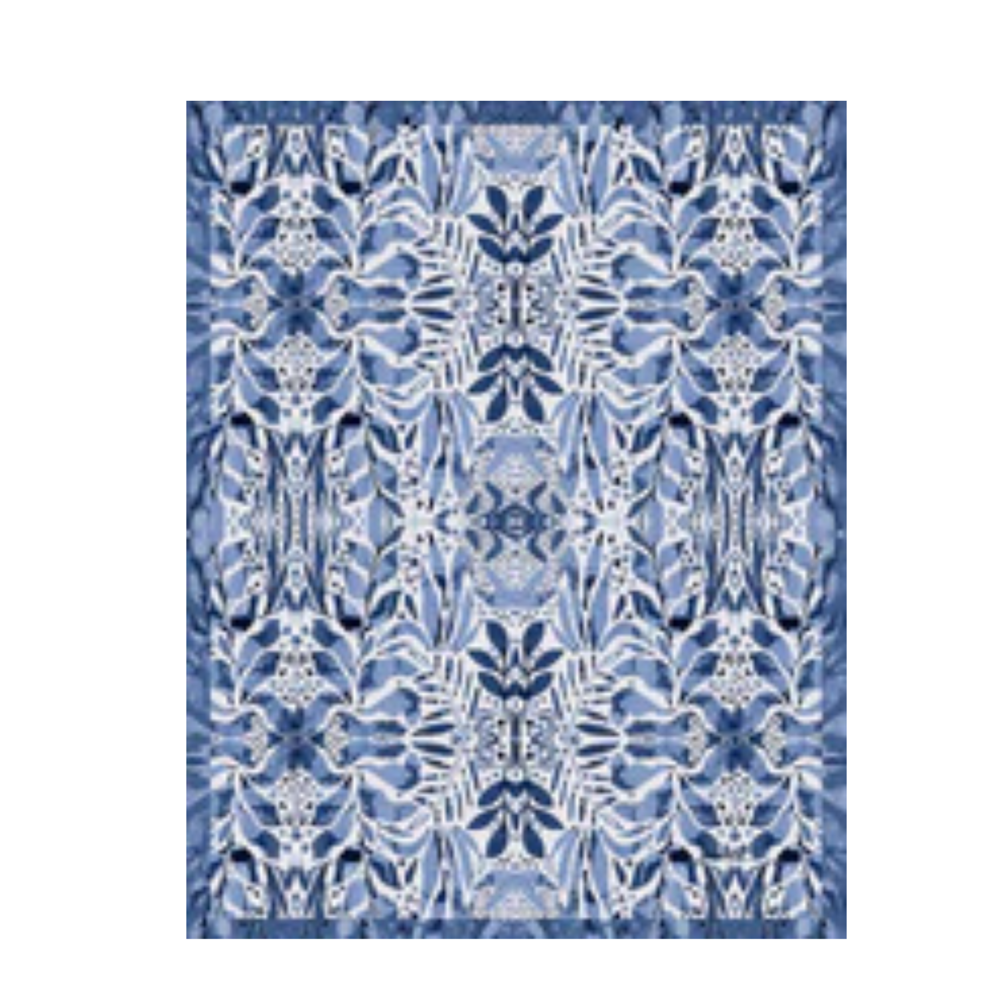 Amina Indigo Double-Sided Tea Towel
