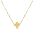 Signature Gold Cross Necklace