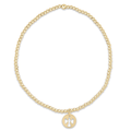 Classic Gold 2mm Guardian Angel Charm Bracelet