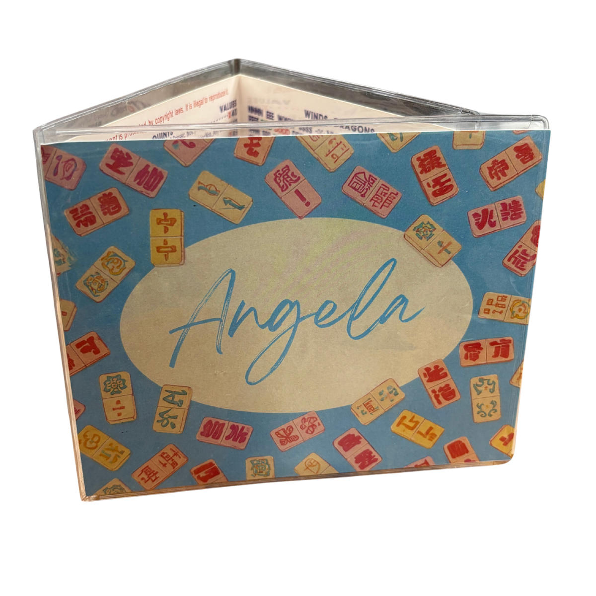 Personalized Mahjong Card Cover & Sleeve  Duckberry Designs