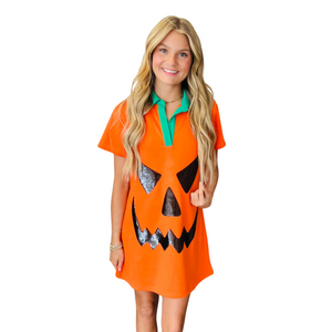 Jack o Lantern Sequin Dress