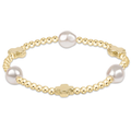 Signature Cross Admire Pearl 3mm Gold Bead Bracelet