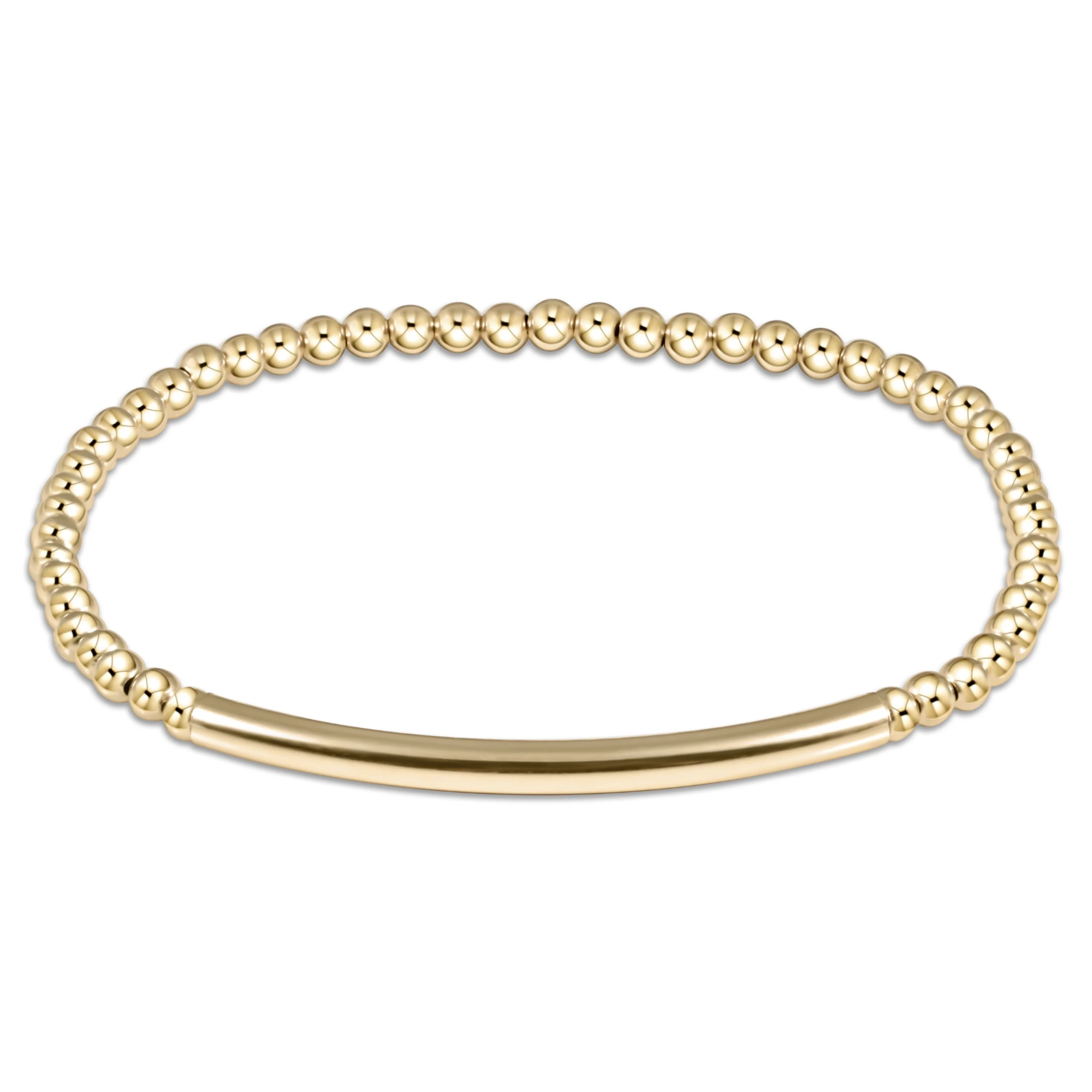 Bliss Bar Smooth 3mm Bead Bracelet