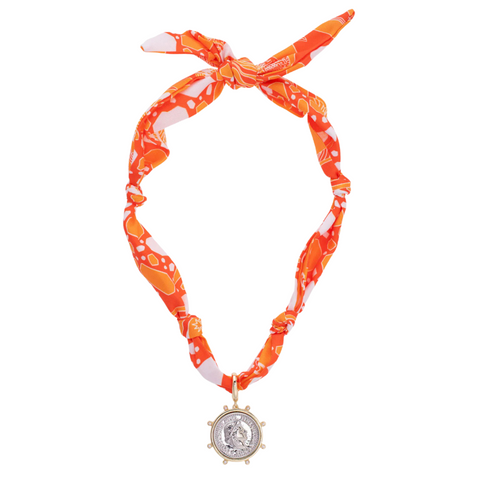 Lydia Coin Scarf Necklace