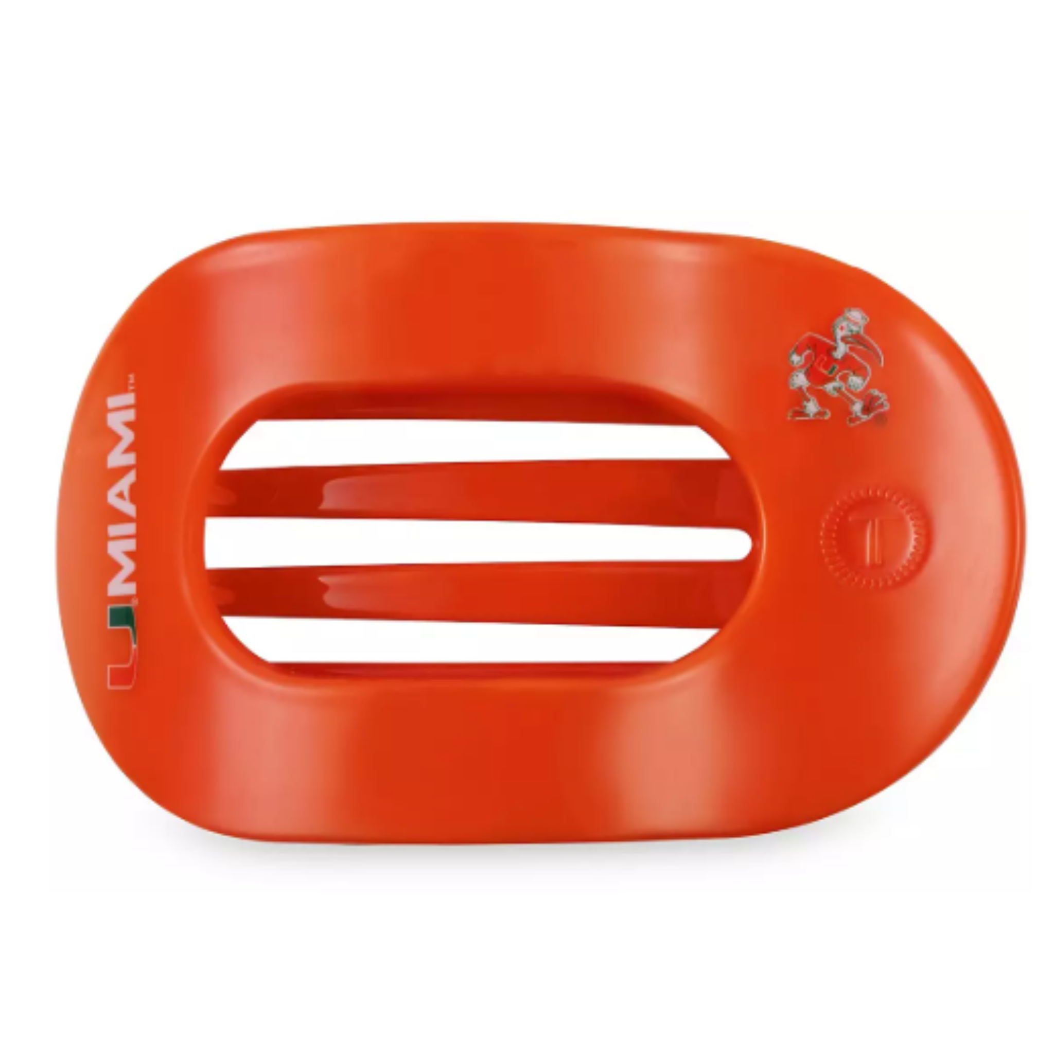 Miami Hurricanes Medium Flat Round Hair Clip