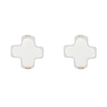 Signature Cross Stud - Off-White