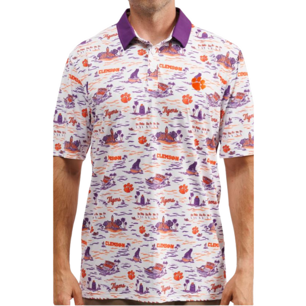 The Teddy Polo - Clemson Toile