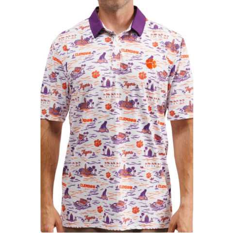 The Teddy Polo - Clemson Toile
