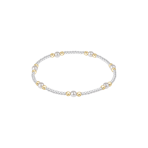 Classic Purpose 4mm Mixed Metal Bracelet
