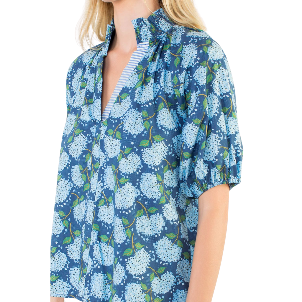 Victoria Blue Floral Top