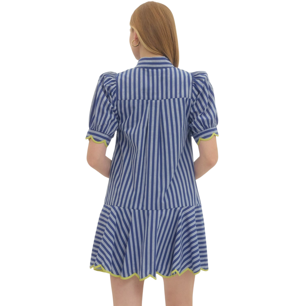 Coran Navy Mini Dress