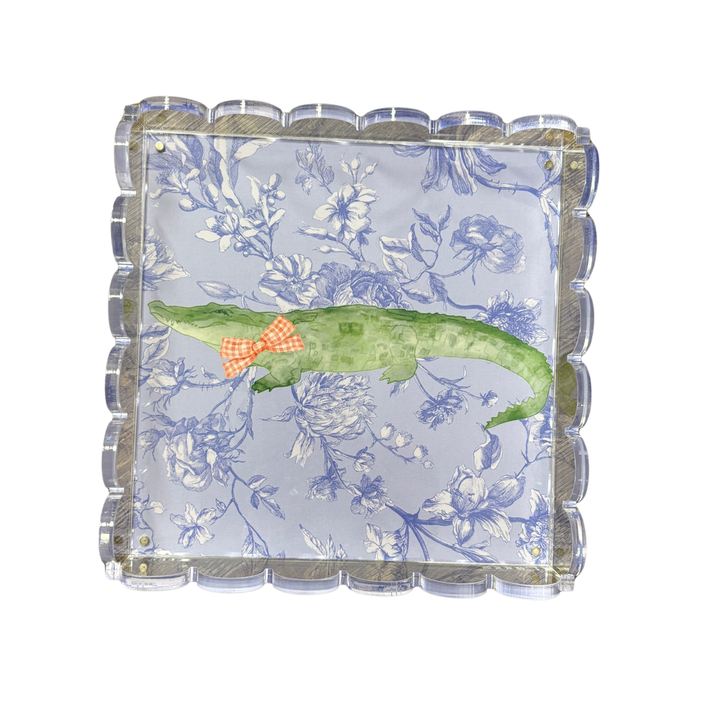 University of Florida Scalloped Acrylic Tray