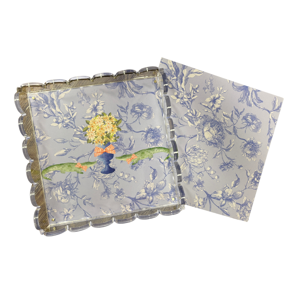 University of Florida Scalloped Acrylic Tray