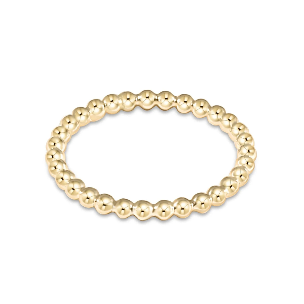 Classic Gold 2mm Bead Ring