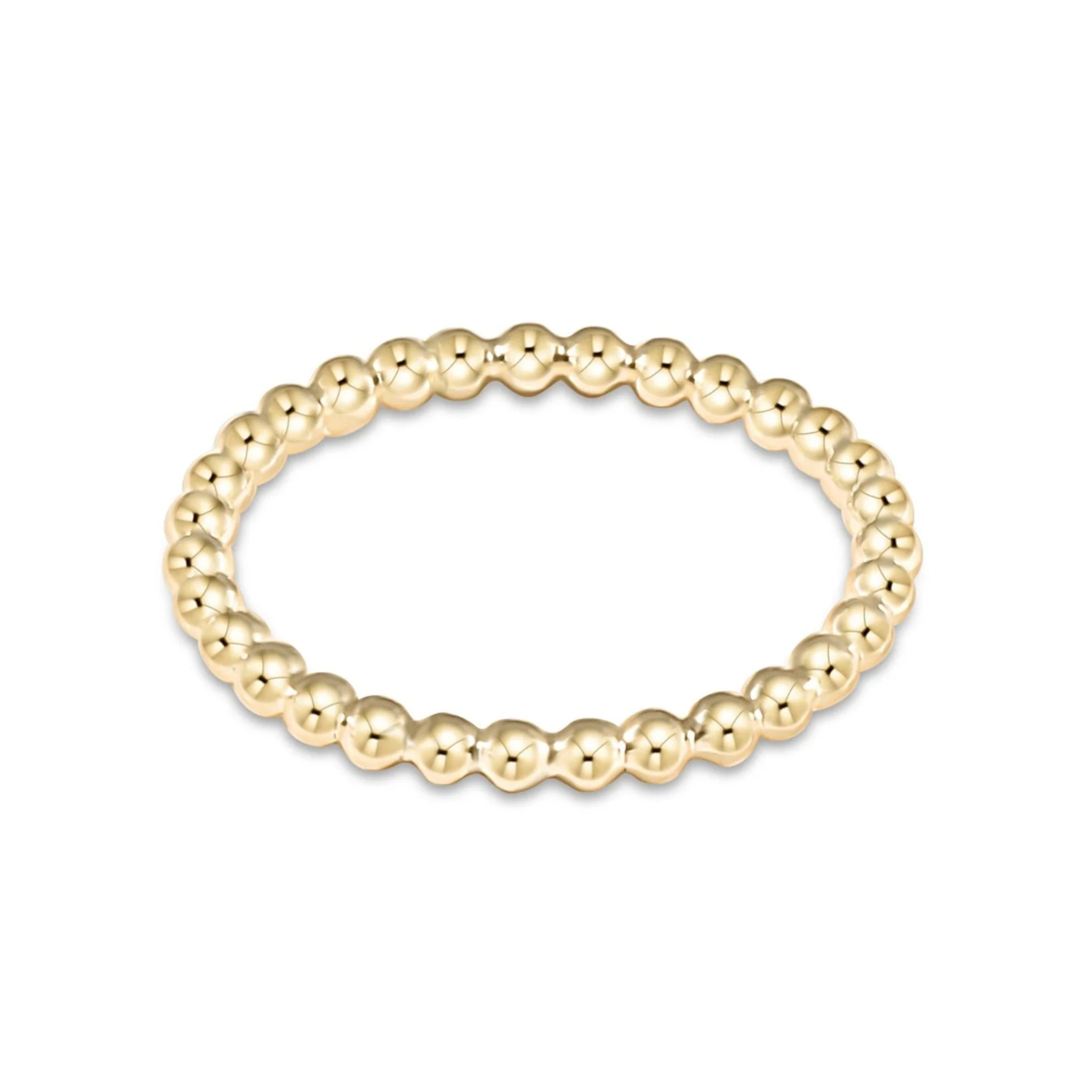Classic Gold 2mm Bead Ring