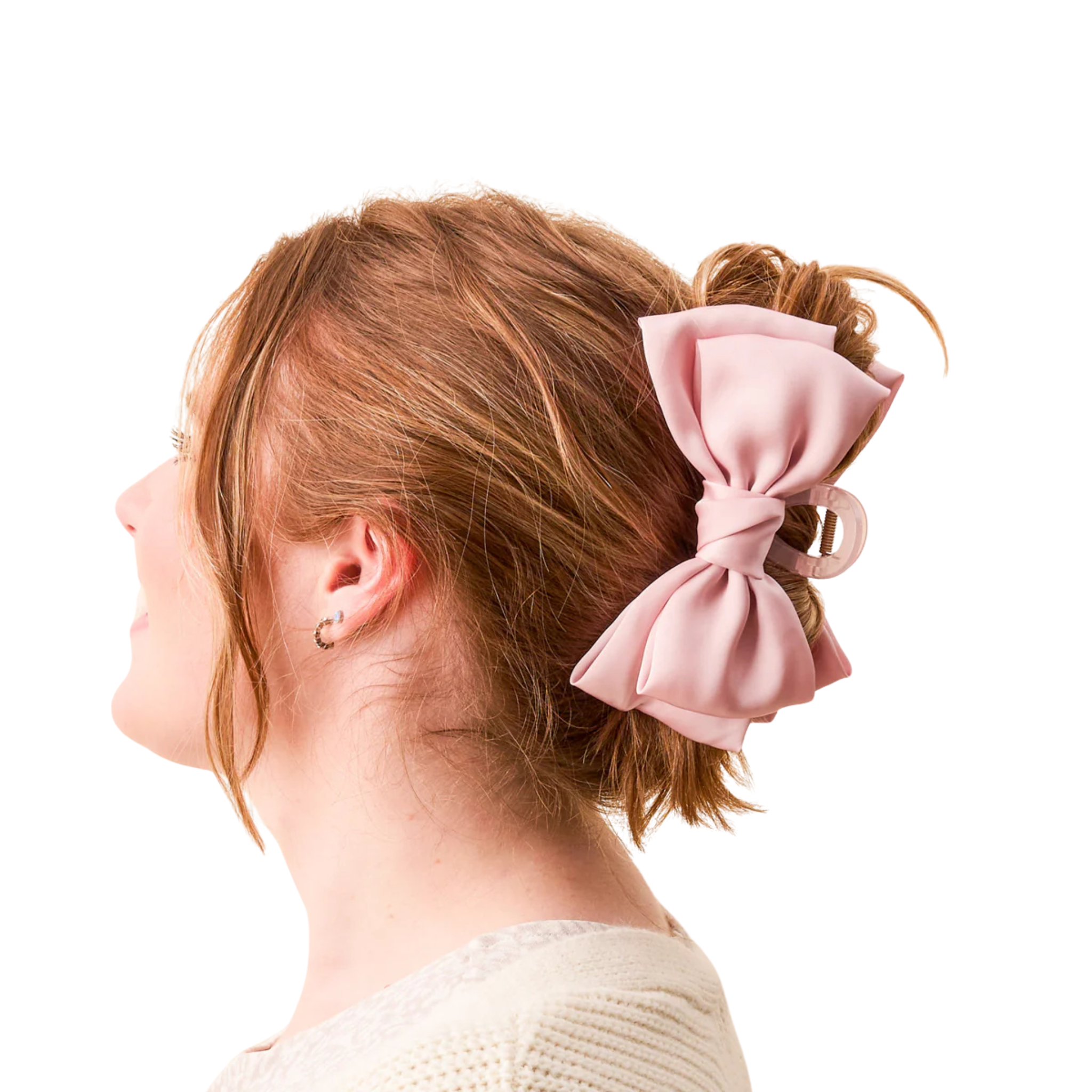 Satin Bow Claw Clip