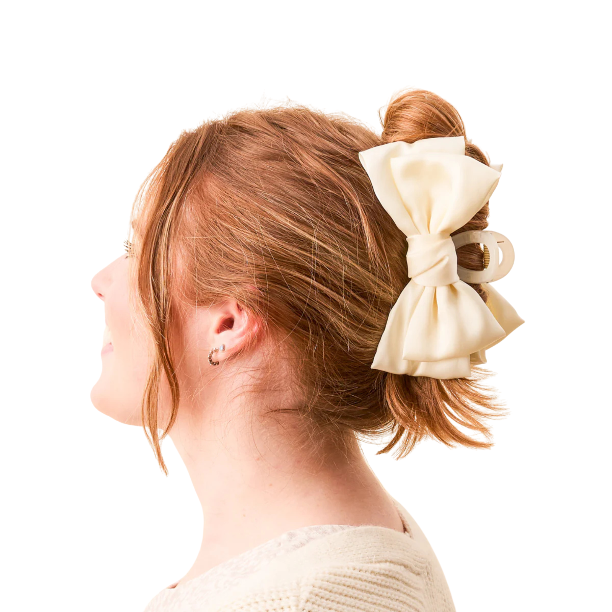Satin Bow Claw Clip