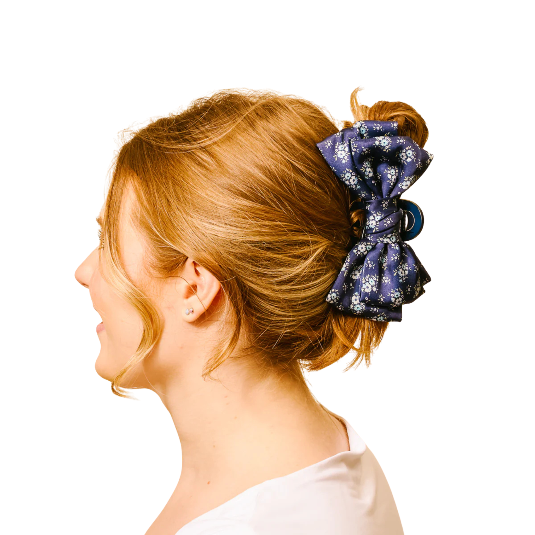 Satin Bow Claw Clip
