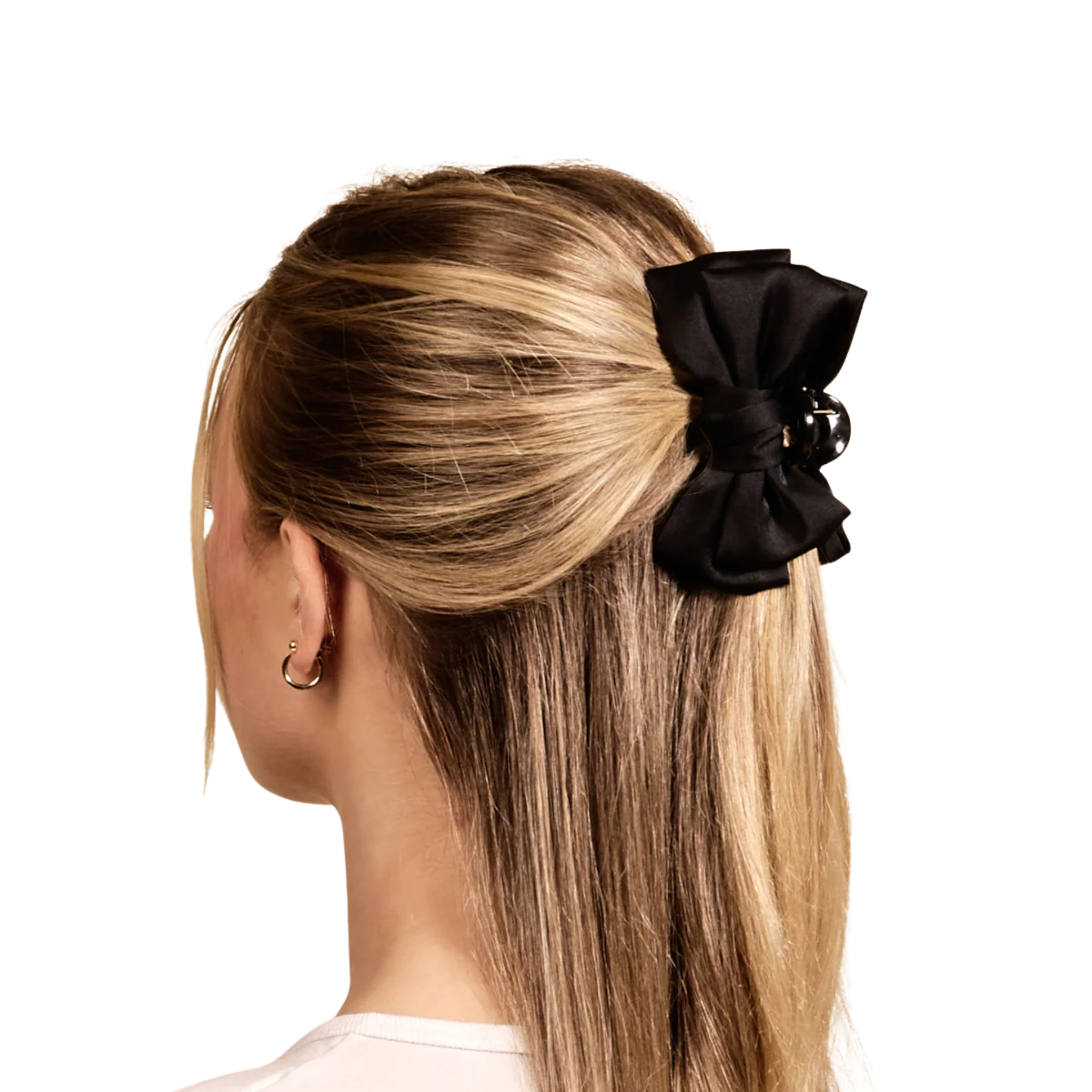 Mini Satin Bow Claw Clip