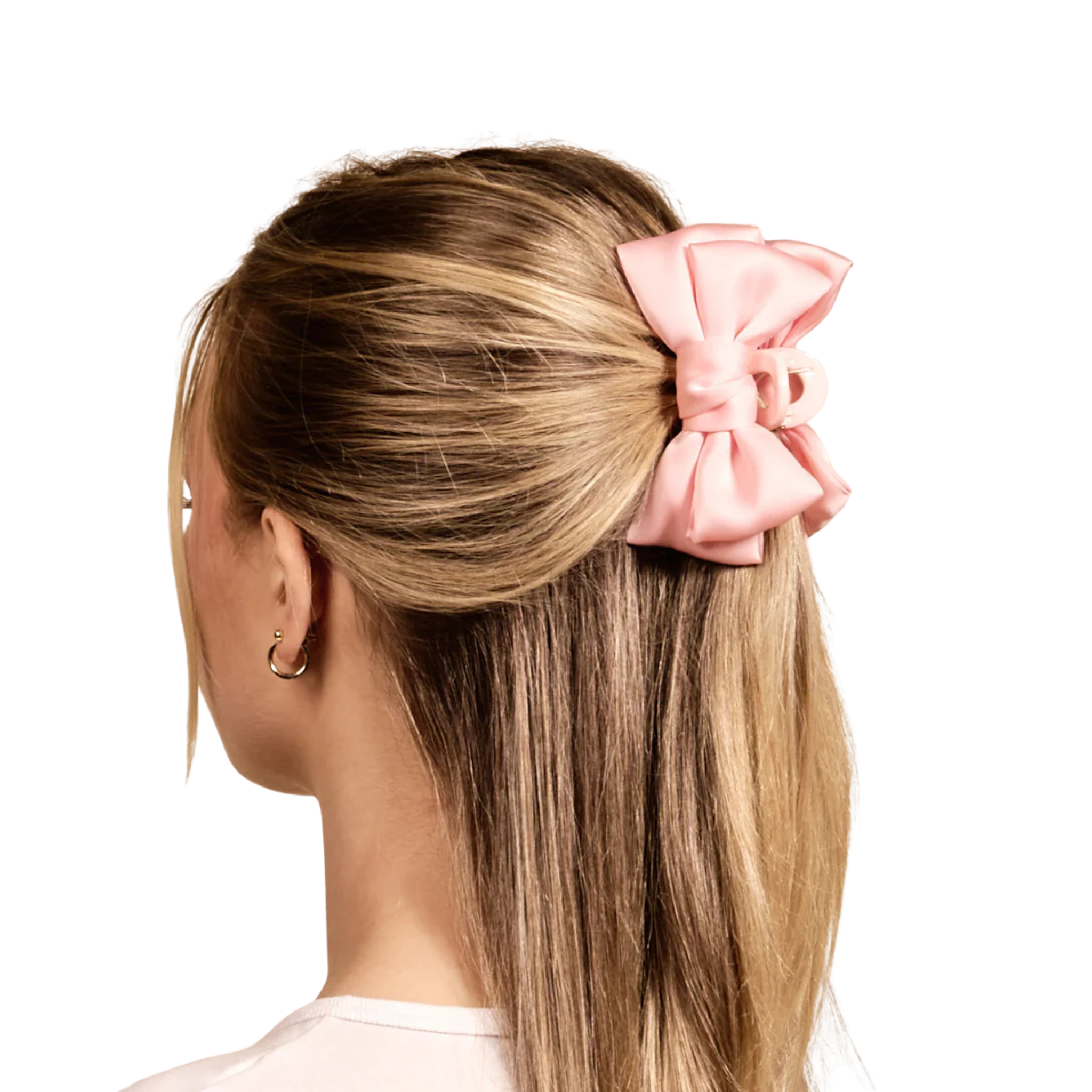 Mini Satin Bow Claw Clip