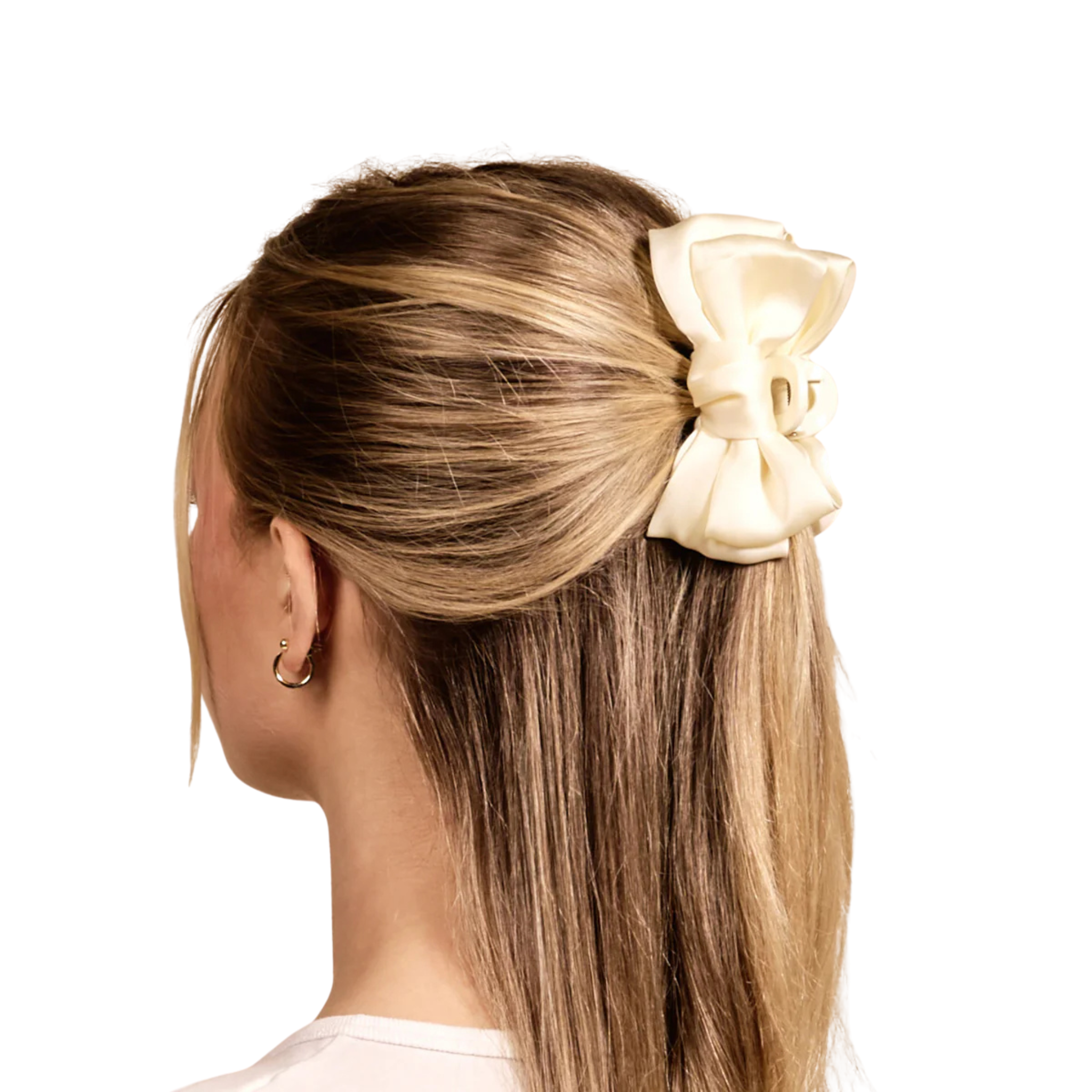 Mini Satin Bow Claw Clip