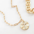 Paperclip with Cross Coin