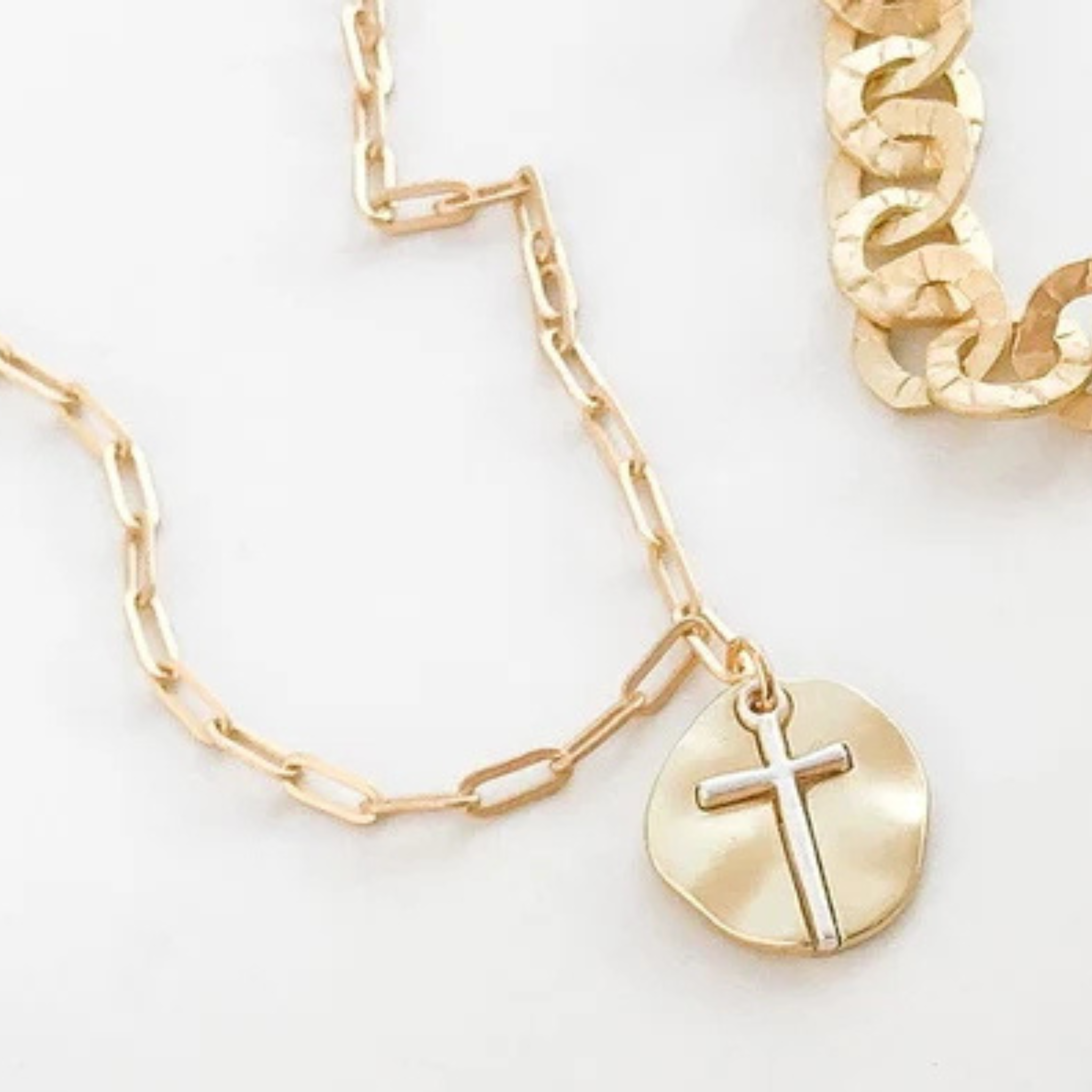 Paperclip with Cross Coin