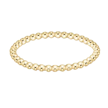 Classic Gold 1.5mm Bead Ring