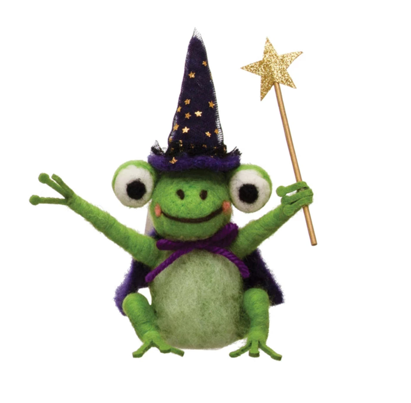 Felt Wizard Frog