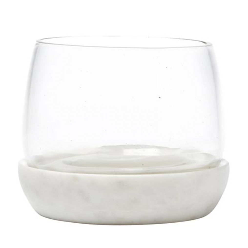 White Marble Dip Bowl