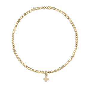 Classic Gold Cross Charm Bracelet