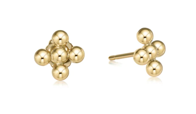 Classic Beaded Cross Stud