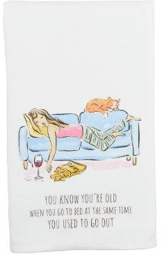 Go Out Funny Birthday Towel