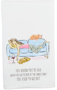 Go Out Funny Birthday Towel
