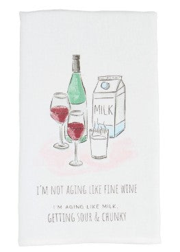 Wine Funny Birthday Towel