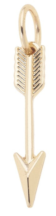 Arrow Charm in Shiny Gold
